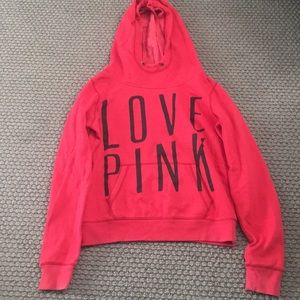Victoria Secret Pink  hoodie Size medium Red